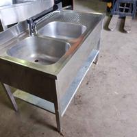 Lavello professionale 2 vasche 140x70