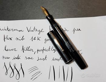 Waterman Ideal Vintage Stilografica Flex