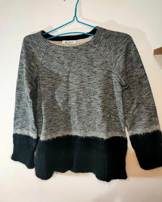 Maglione Dondup grigio chiaro e nero mélange - M