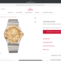 Omega constellation acciaio oro diamanti