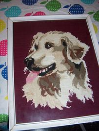 QUADRO CANE INTESSUTO CON SIGILLO VENDITORE