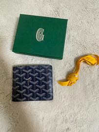 Portafoglio blu goyard