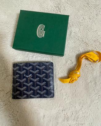 Portafoglio blu goyard