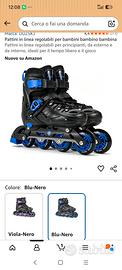 Pattini in linea regolabili per bambini 
