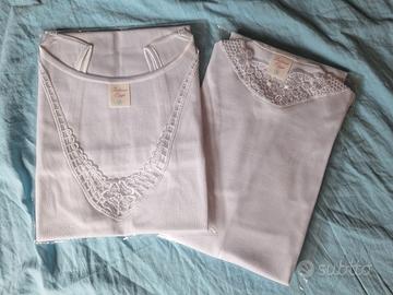 Set canottiere intime bianche donna, Intimo  Oggi