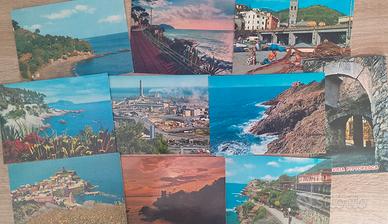 10 Cartoline d'Epoca Genova e Riviera Ligure ann70