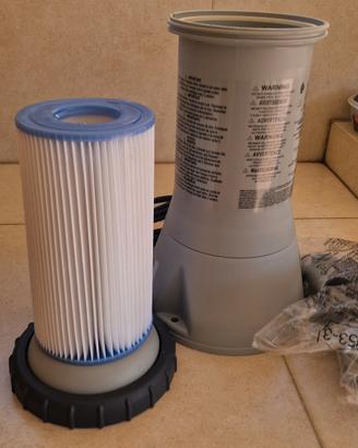 Pompa Filtro per Piscina Intex Filtro Carta