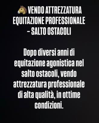 Attrezzatura equitazione