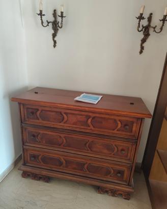 Scrittoio in legno massello stile classico 