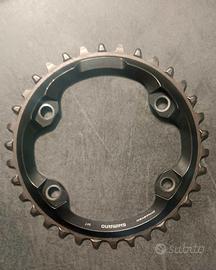 Corona singola Shimano XT 34 denti