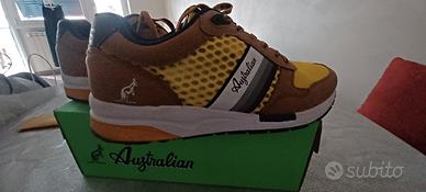 scarpe sneakers australian gialle 42
