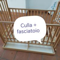 culla +fasciatoio pali
