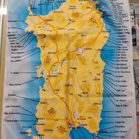 Asciugamano strofinaccio 66x45cm stampa Sardegna