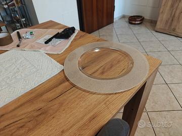 sottopiatti in vetro. servizio da 12