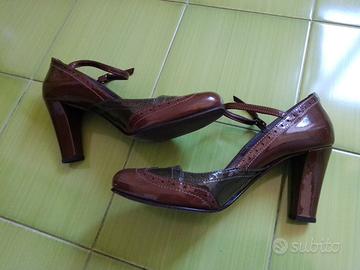 Scarpe donna tacco vernice