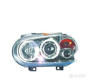 FARI VOLKSWAGEN VW GOLF 4 ANGEL EYES FONDO CROMATO