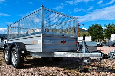 Carrello rimorchio auto doppio asse