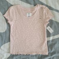 Maglietta rosa fiorellini GAP taglia 8 nuova