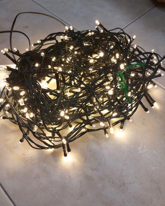 300 luci led natale gialle interno e esterno