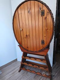 antico Mobile Bar Cantinetta In Legno Vintage.