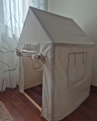 casetta da interno legno e cotone