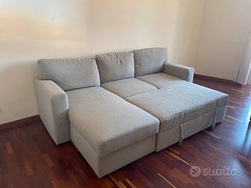 Divano letto IKEA 3 posti con chaise longue - 150€