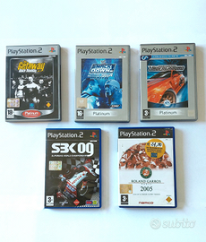5 giochi per Playstation 2 (elenco in descrizione)