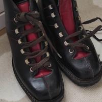 Scarponcini da montagna cuoio vintage