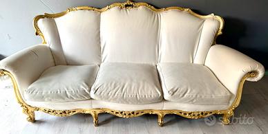Divano Barocco con foglia d’oro