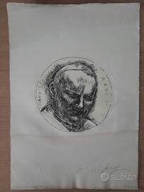 Pericle Fazzini - Ritratto di Giovanni Paolo II