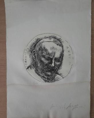Pericle Fazzini - Ritratto di Giovanni Paolo II