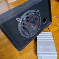 Amplificatore e subwoofer Kenwood auto