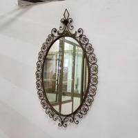 Specchio Anni 50 Vetro a Specchio Ferro Battuto It