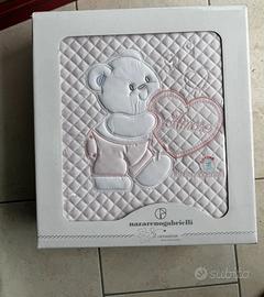 Trapuntino ricamato culla/lettino con paracolpi