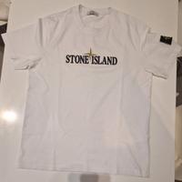 T-shirt bianca da uomo tg L