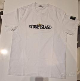 T-shirt bianca da uomo tg L