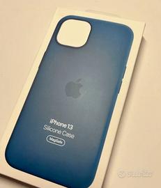 Cover magsafe iphone 13 originale azzurra