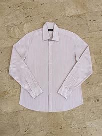 Valentino Camicia Uomo a Righe Rosa e Azzurre