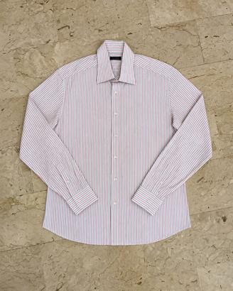 Valentino Camicia Uomo a Righe Rosa e Azzurre