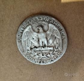 MON U.S.A. QUARTER DOLLAR ANNO 1936 ARGENTO 0.900