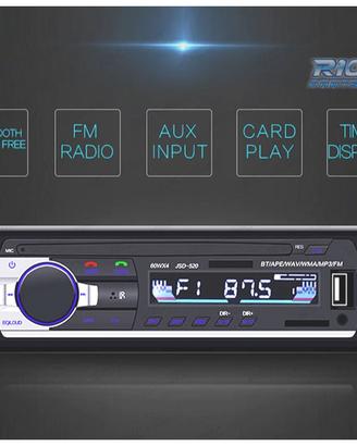 AUTORADIO 1 DIN BLUETOOTH MP3 USB SD AUX
