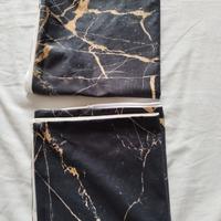 federe per cuscini nero dorato 