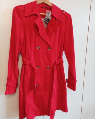 trench rosso nuovo 