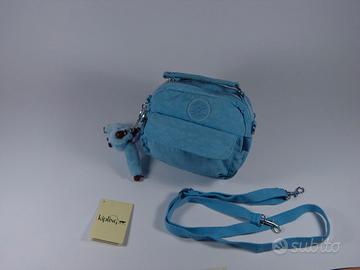 Borsa a tracolla Kipling donna celeste