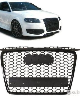 Griglia Audi A3 RS-TYPE 05-08 Nera Lucida