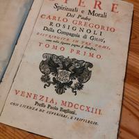 Libro antico opere spirituali e morali