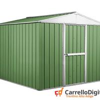 Box porta attrezzi lamiera 276x260 verde chiaro