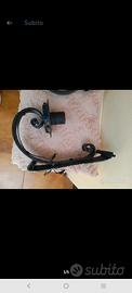 3 Lampade applique in ferro battuto usate,