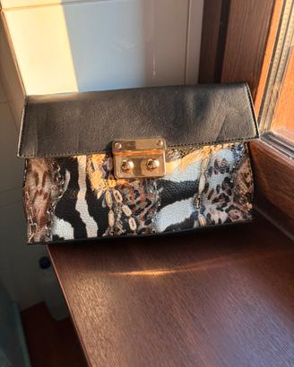 Borsa a tracolla zebrata animalier Nuova