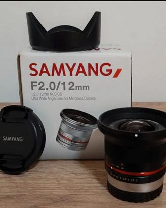 Samyang 12mm f/2.0 NCS CS per Fujifilm X-Mount – C